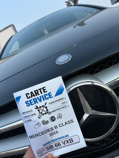 Cartea Service Auto Personalizată Pentru Mașina Ta