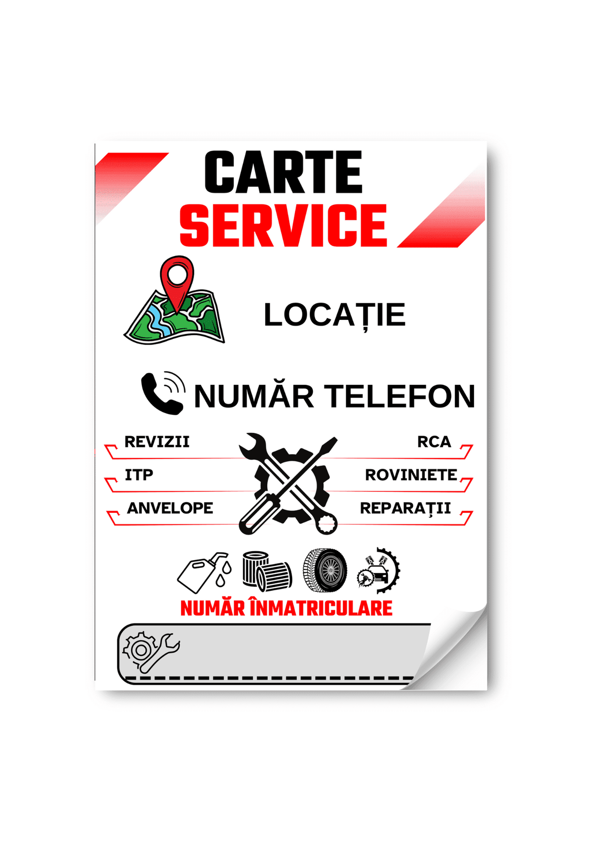 Cartea Service Auto Personalizată FIRME