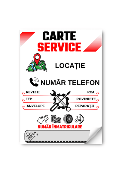Cartea Service Auto Personalizată FIRME