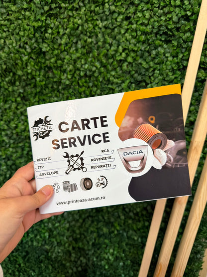Cartea Service Auto Personalizată Pentru Mașina Ta