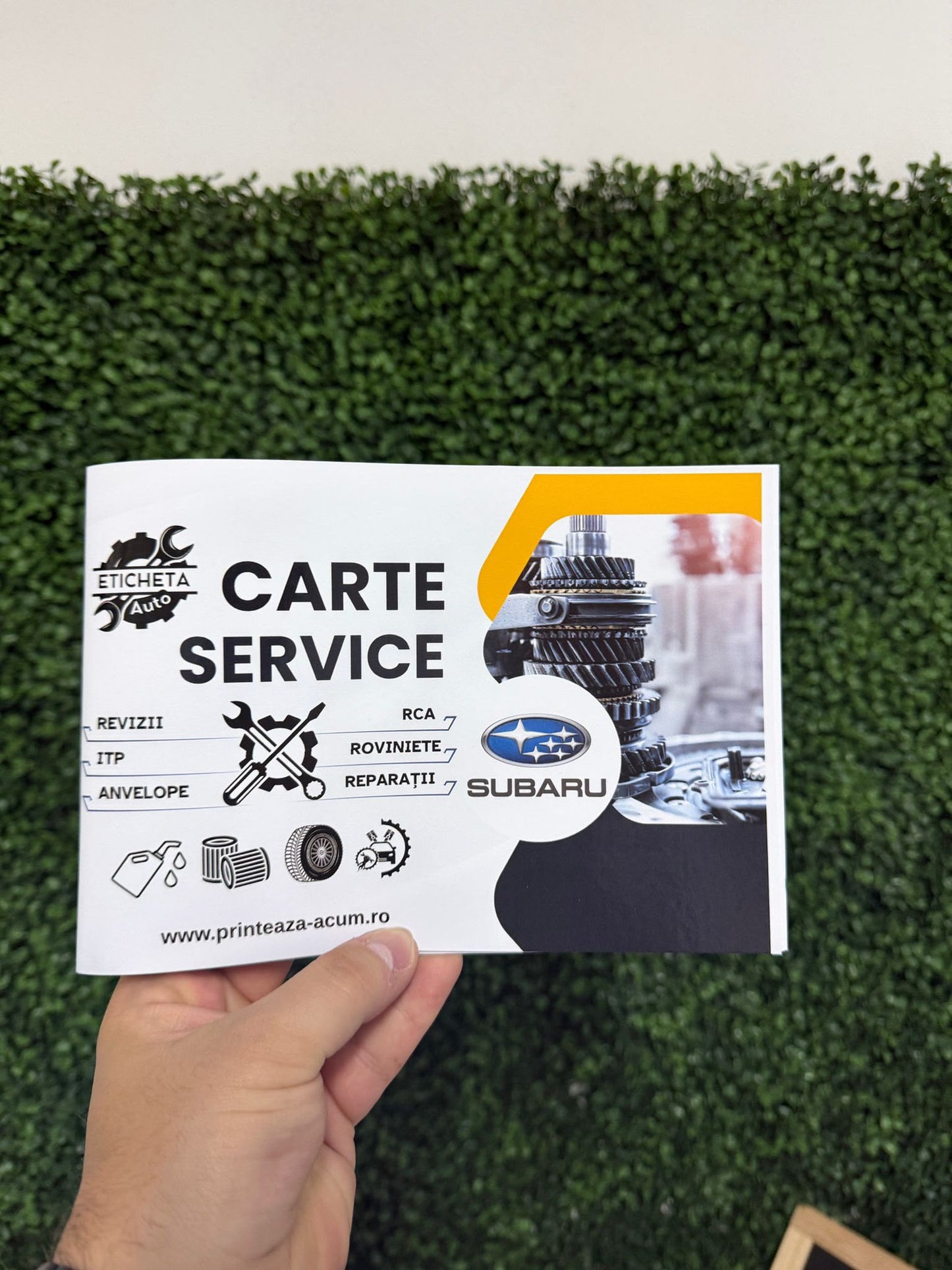 Cartea Service Auto Personalizată Pentru Mașina Ta