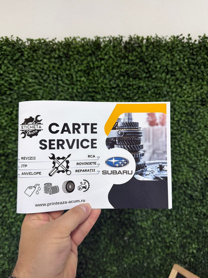 Cartea Service Auto Personalizată Pentru Mașina Ta