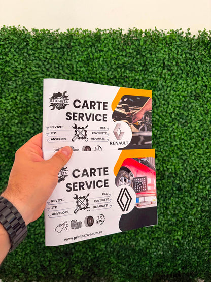 Cartea Service Auto Personalizată Pentru Mașina Ta