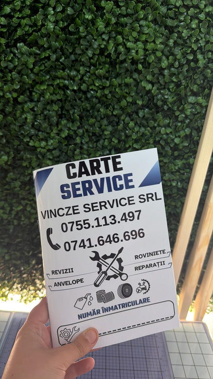 Cartea Service Auto Personalizată FIRME