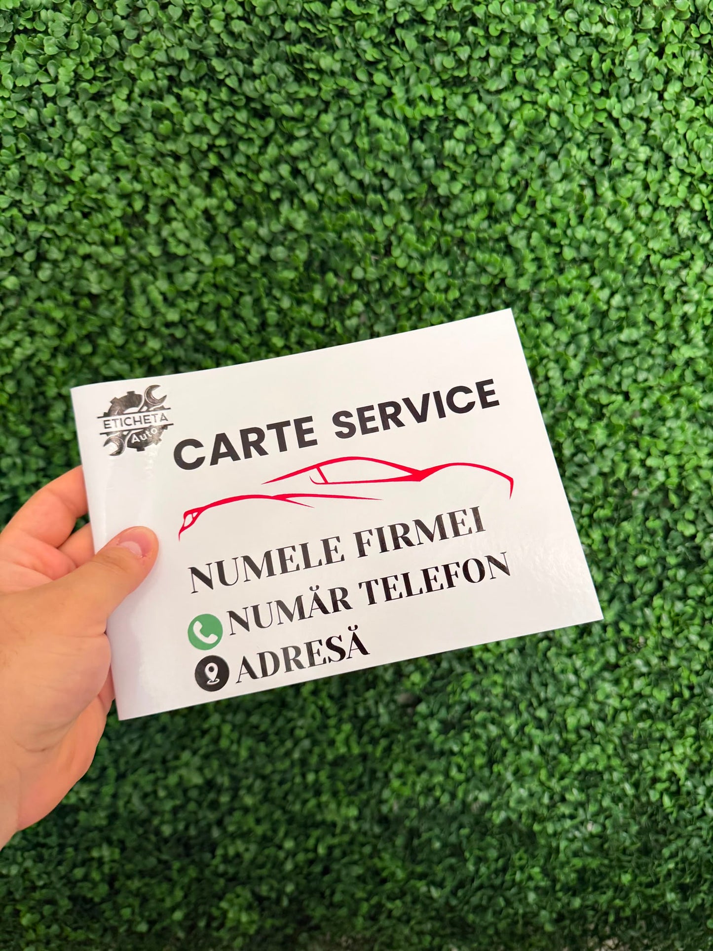 Cartea Service Auto Personalizată Pentru FIRME