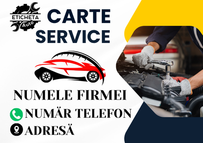 Cartea Service Auto Personalizată Pentru FIRME