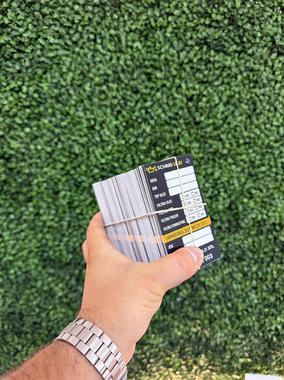 Etichetă Autocolantă/ Cartonată de ulei personalizată / revizie / service auto / schimb ulei